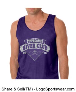 Men's River Club Regular Fit Glitter Tank Design Zoom
